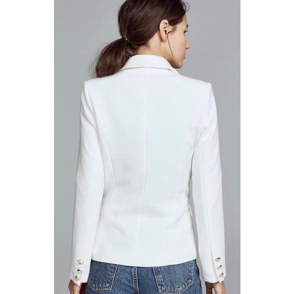Lioness White Palermo Double Breasted Jacket with Gold Buttons. Size S. - Picture 2 of 7